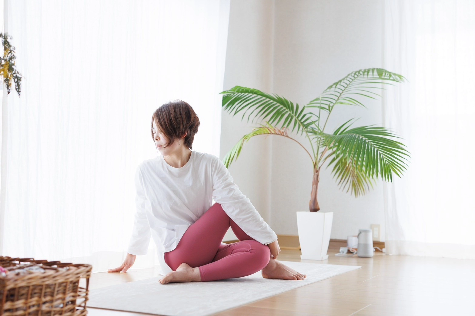 専用ウェアは不要◎いつもの服でリラックスヨガのイメージ画像