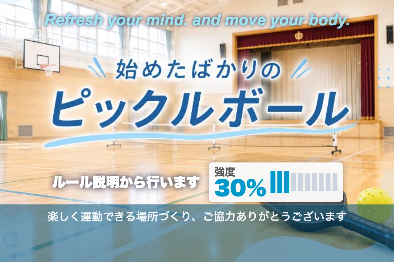 始めようピックルボール 1コートのイメージ画像